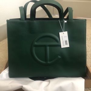 Telfar Medium Shopping Bag Dark Olive Green